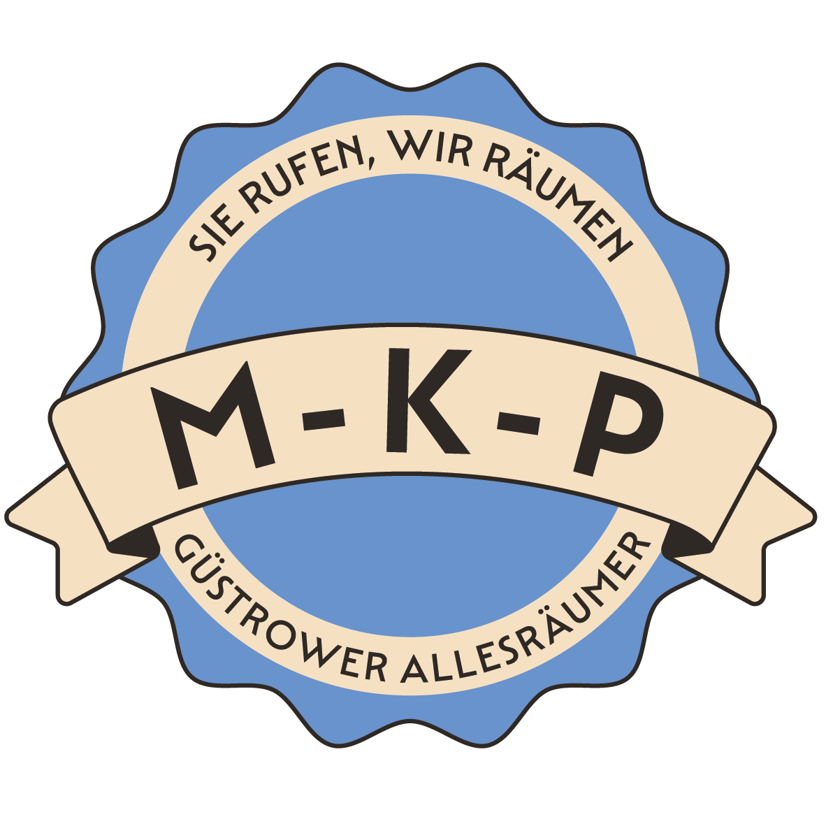 „MKP – Güstrower Allesräumer GbR“-Logo, zur Startseite